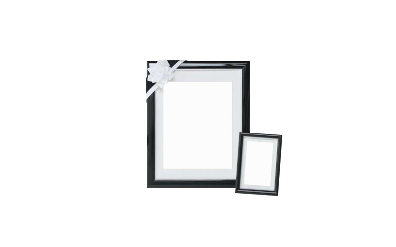 遺影写真　ブラック