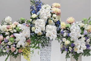 おもいでのお葬式の供花『エレガント』