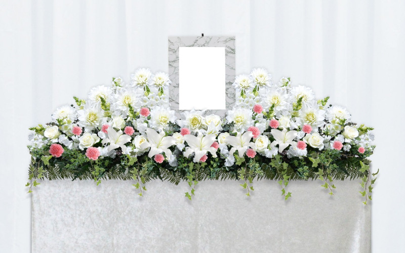 選べる花祭壇（純）一段