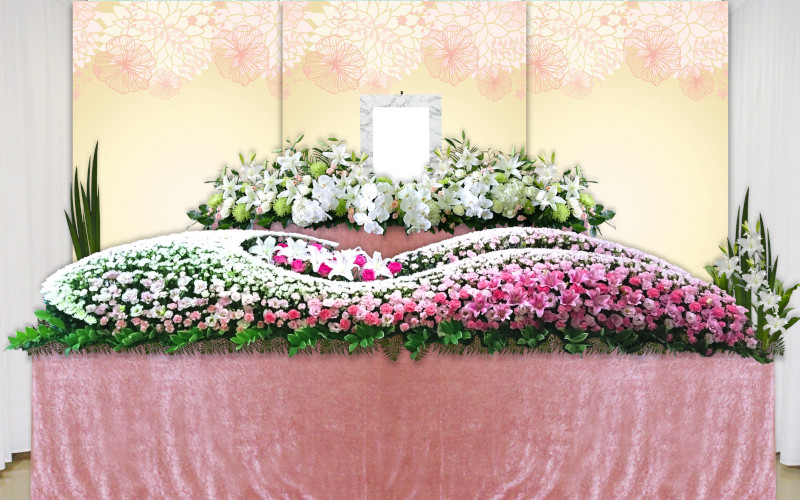 選べる花祭壇（絆）ピンク