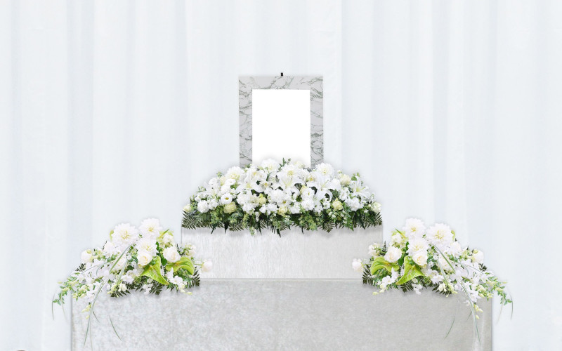 おもいでの一日葬 標準花祭壇①