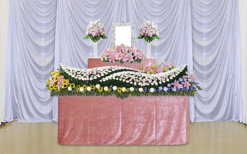 おもいでの絆 標準花祭壇③